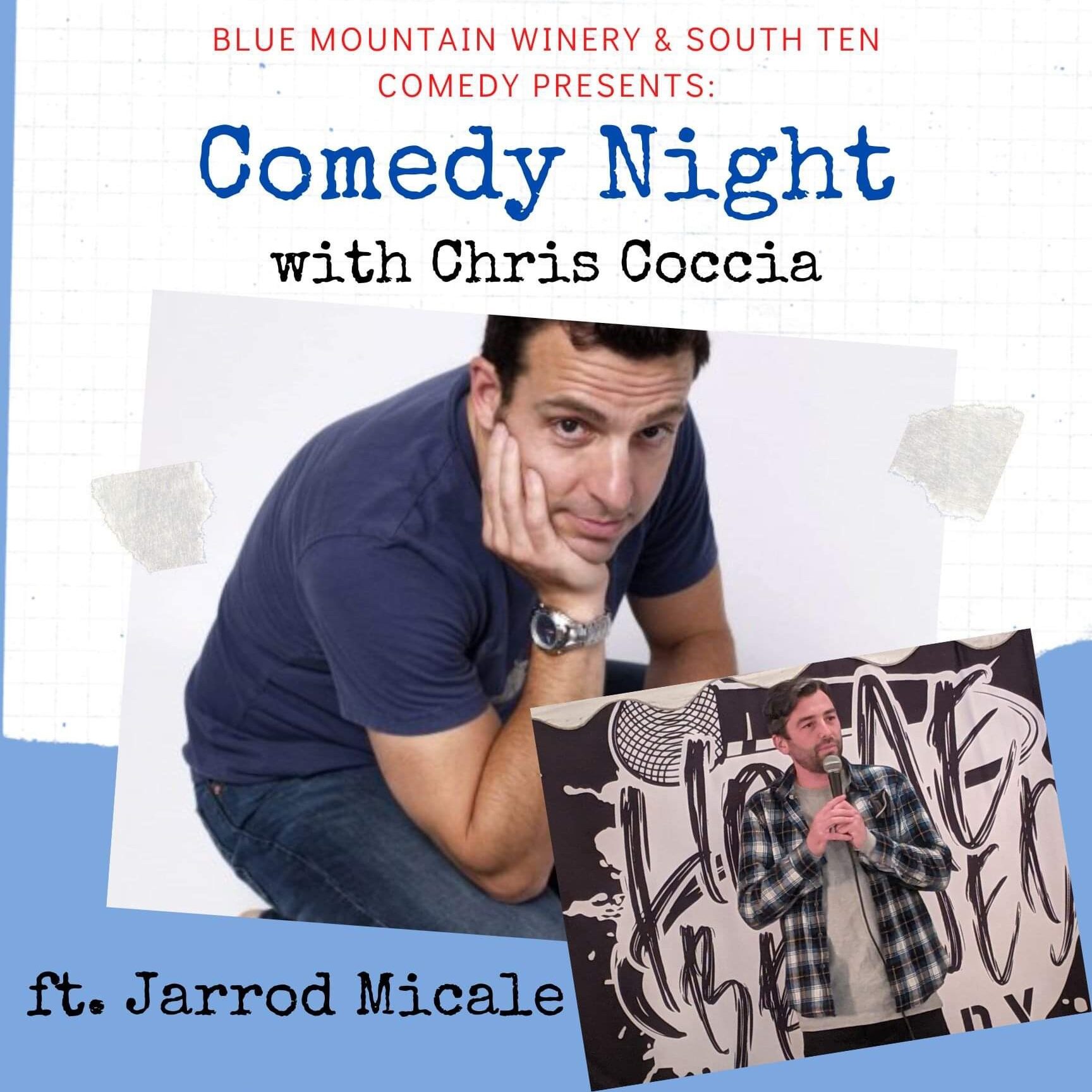Comedy Night (Dinner/Show Bundle) with Chris Coccia, featuring Jarrod