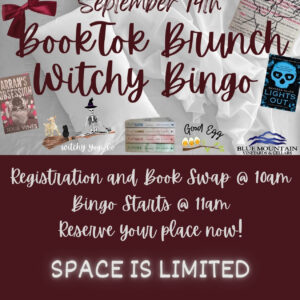 BookTok Brunch Witchy Bingo - Sunday, September 14th