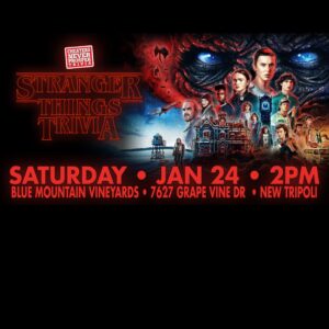 Stranger Things Trivia - Saturday, January 24th