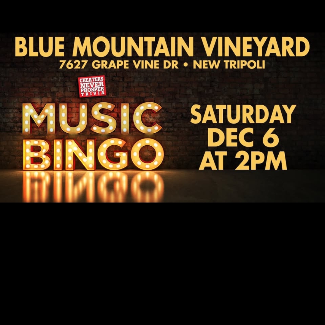 Music BINGO – Saturday, December 6th