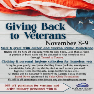 Giving Back to Veterans, November 8-9th