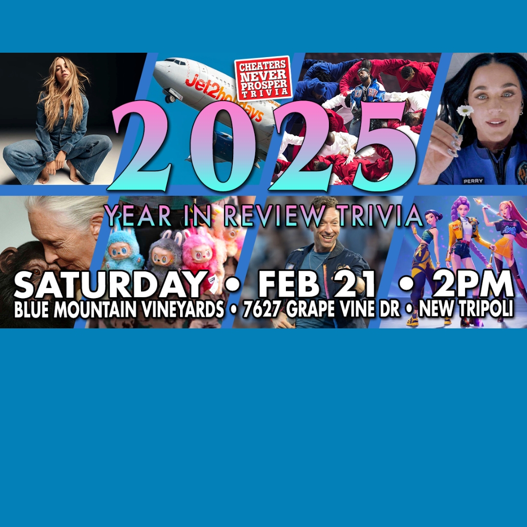 2025 Year in Review Trivia – Saturday, February 21st