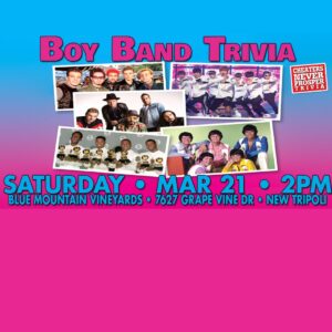 Boy Bands Trivia - Saturday, March 21st